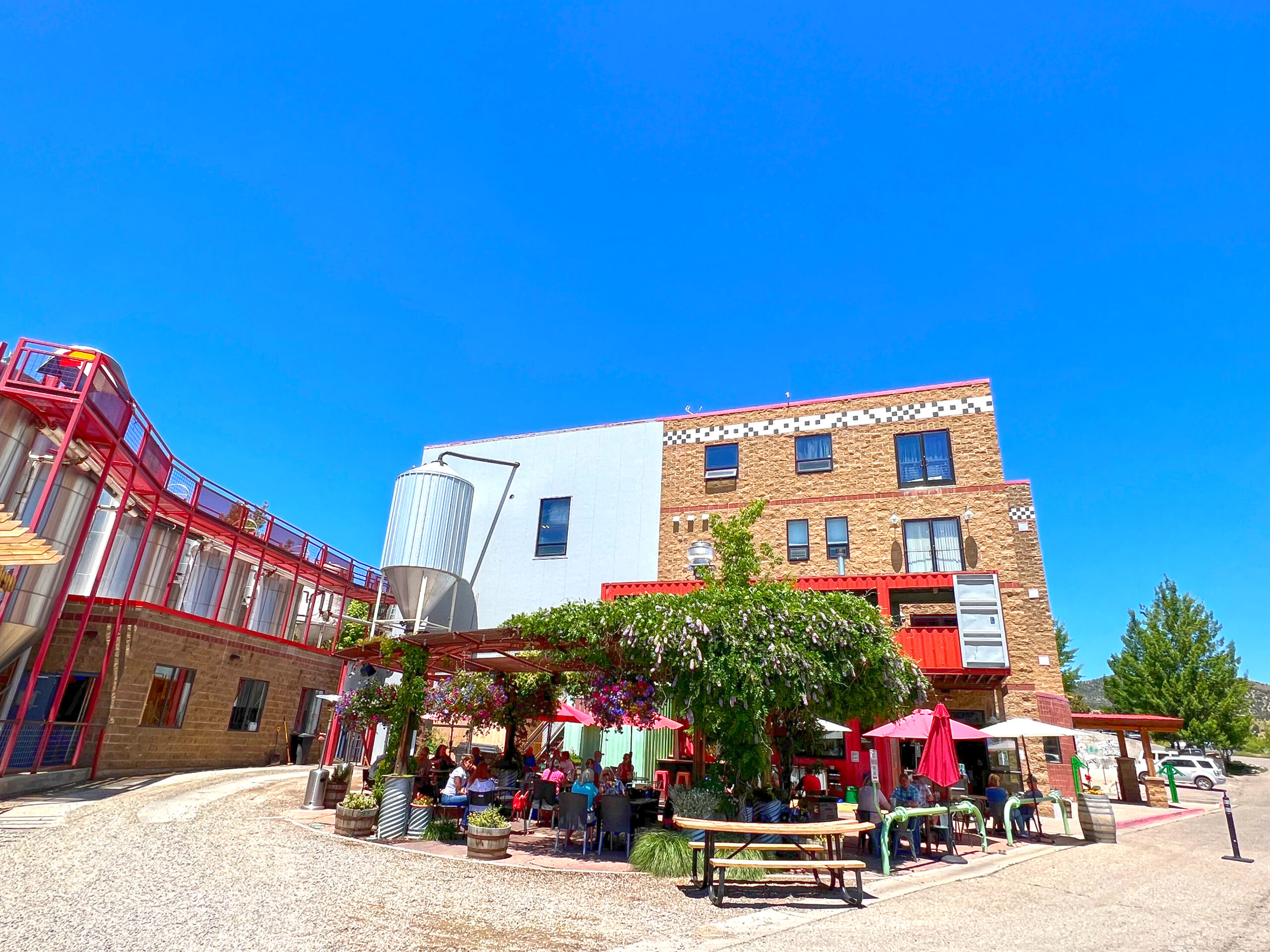 Ska Brewing beer garden and tasting room in Durango